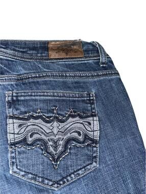 Vintage Y2k YMI Jeans Embroidery Pocket Logo Emo Grunge Tribal Skater 2000s 90s